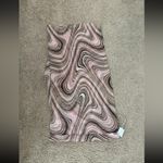 Galitzine Nwt Italian Scarf Brown White Pink‎ Swirls Vintage Infinity light Photo 1