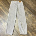 Levi's Premium Baggy Dad Corduroy Pants Jeans Beige Womens Size 24x30 Photo 6