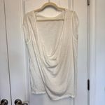 Free People FREE PROPLE Oversized linen t-shirt with open back Photo 1