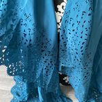 Dennis Basso DENNIS by Teal Color 3/4 Sleeve Blouse Cardigan Size Large Photo 1