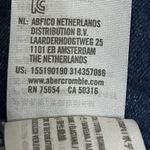 Abercrombie & Fitch Jeans Women 00 24 Blue A&F Mom Jean High Waist Belted Fray Photo 8