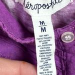 Aeropostale Purple with White Polka Dot Adjustable Strap Tank Y2K Eyelet SZ M Photo 3