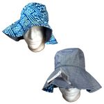 Vera Bradley Reversible Hat Sun Wide Brim Navy Oxford One Size NEW with Tags Photo 1