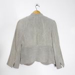 Akris for Bergdorf Goodman Blazer Jacket – Light Gray Pinstripe – Size 12 Photo 1