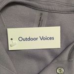 Outdoor Voices NWT  Earl Grey CozyRib Cropped Long Sleeve Button Up Cardigan XS Photo 5