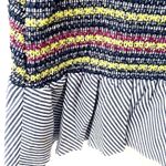 Parker NWT Jordon Fitted Smocked Stretch Ruffle Mini Skirt Womens 8 Preppy Fairy Photo 6