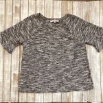 Loft Ann Taylor womens size small Elbow Bell Sleeve woven sweater NWT tweed Photo 2