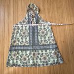 Blue Rain Women Halter Neck Sleeveless Top Floral Print Size XS Green Multicolor Photo 6