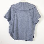 Worthington Vintage y2k  Grey Knit Wide Collar Poncho Style Cardigan Sweater Photo 1