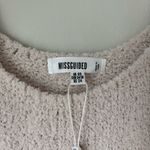 Missguided Cream Knitted Cropped Tank Top Tan Size 2 Photo 2
