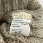 Shiraleah  Chicago Tan Knit Beanie With Fuzzy Pom Photo 2