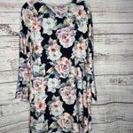 Karen Kane A-Line Floral Dress Navy Multicolor Women’s S Photo 4