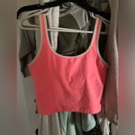 Hot Pink & White Crop Tank Top Size M Photo 5