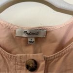 Madewell Topstitched Coverall Jumpsuit Bashful Blush Pink Size 0 Photo 5