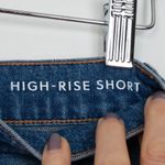 J.Crew  Womens High Rise Denim Shorts Size 25 Blue Wash Frayed Hem Casual Boho Photo 6