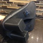 Truffle Collection  chunky black block heel open toe women’s‎ size 7 38 Photo 5