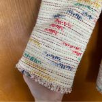 Pearl by Lela Rose Rainbow Multicolor Tweed Double Breasted Blazer Jacket 10 Photo 3