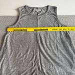 Knox Rose  Heather Gray Scoop Neck Loose Fit Distressed Tank Top Sz Medium Photo 5