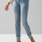 White House | Black Market WHBM Mid Rise Slim Ankle Jeans w/ Chain Cuff Detail – Size 10 Photo 0