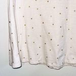 Gap White & Gold Metallic Heart Print Tank Top Photo 4