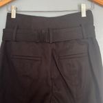 ZARA NWT Skinny High Rise Gold Clasp Belted Cotton Trouser Pants Photo 5