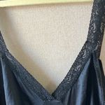 Vintage Unmentionables Black Nylon slip 42 Photo 5