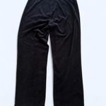 Black velour vintage 2000s sweatpants Size Medium Photo 5