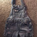 Almost Famous Ripped Overall Shorts Photo 0