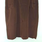 Madison Gray Vintage 100% Silk Shift Brown Midi Dress‎ Sz.8 Photo 2