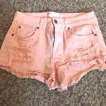 Altar'd State Orange Denim Shorts Photo 0