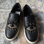Kurt Geiger  Black Embellished Eye Sneakers Photo 0