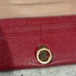 BVLGARI (Made in Italy) Long Leather Wallet in Red, Excellent Condition Photo 5