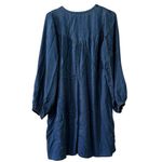 Old Navy  Women Medium Dress Blue Chambray Long Sleeve Loose Western Country‎ Photo 1