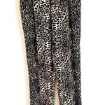 Gianni Bini NEW Leopard High Rise Straight Leg Pleated Pants Brown Black Pockets Photo 1