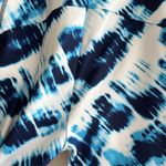 PGA Tour Blue and White Tie Dye Print Ankle Leggings, Size Large Photo 13