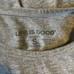 Life is Good  Women's Gray Crusher Tank Top with Colorful Compass Design Small Photo 1