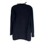 Magaschoni 100% Cashmere Fringe Trim Open Front Cardigan Gray Size XS Photo 4