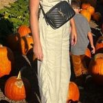 joe's jeans Joe Jeans Khaki Green Short Sleeve Boilersuit SMALL Linen Jumpsuit Relaxed $300 Photo 5