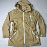 London Fog  - Women's Hooded‎ Rain Jacket Khaki Beige - Size 13-14 Photo 0