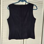 J.Crew Womens Navy Blue Wool Cashmere Blend Back Zip Sleeveless Top 10 New NWT Photo 1