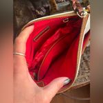 Dooney & Bourke Authentic  White Pebbled Leather Logo zip top crossbody Photo 3