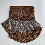 Band of Gypsies Onyx leopard print flowy crop top size S Photo 7