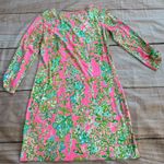 Lilly Pulitzer  Flamingo Southern Charm Palmetto Dress M Pima Cotton Resort Woman Photo 3
