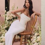 House Of CB  ‘Esmee’ Ivory Draped Strapless Bridal Gown Wedding Dress NWOT SIZE S Photo 13