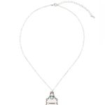 Crystal Avenue “Blessed” cow tag necklace Silver Photo 1