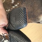 MANSUR Gavriel Raffia Square Toe Ballerina Woven Flats Size 39 Black Photo 2