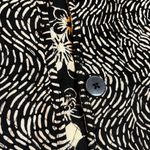 Reversible Floral Quilted Jacket Patchwork Casual Studio Black Pattern SZ S Photo 5