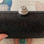 Guess black sparkling shimmering glitter embellished small mini minaudiere chain bag Photo 6