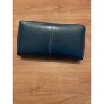 Women's Faux Leather Long Wallet Card Holder Purse Clutch RFID Blocking Blue Photo 5
