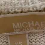 Michael Kors Michael White Short Sleeve Fringe Sweater XS Photo 3